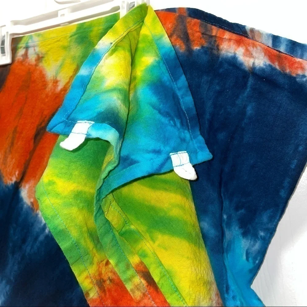 Tapestry Wall Decor Flag Rainbow Circle Tie Dye Peace Sign Pride Fair Trade